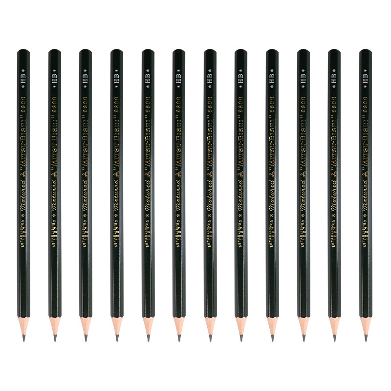 uni 三菱铅笔 9800 六角杆铅笔 HB 12支装 32.49元（拍下立减）