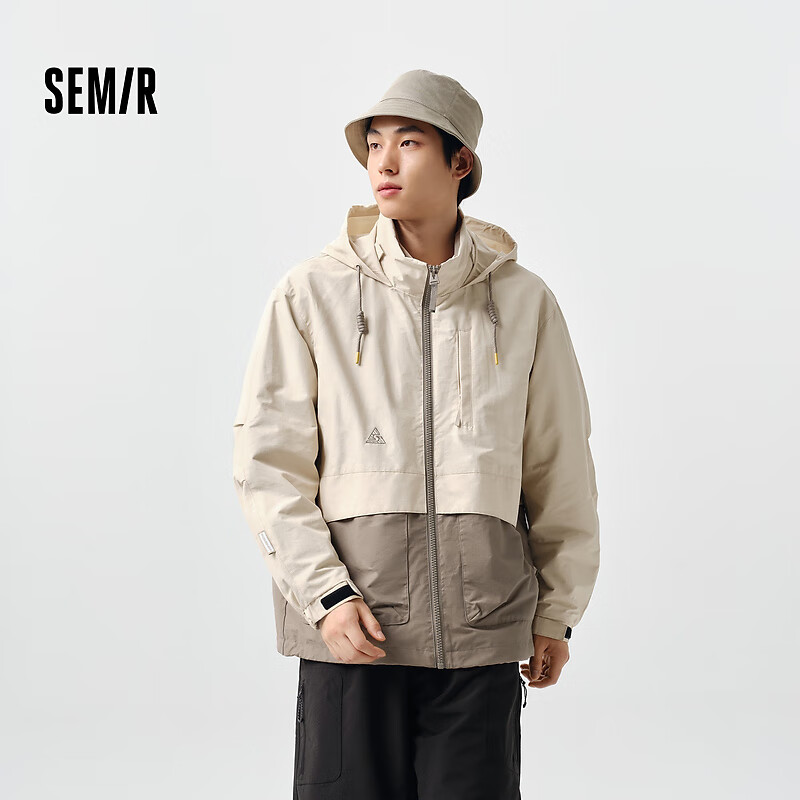 Semir 森马 夹克男防水防油防污外套 贝壳卡50230 175/92A/L 145.78元（需用券）