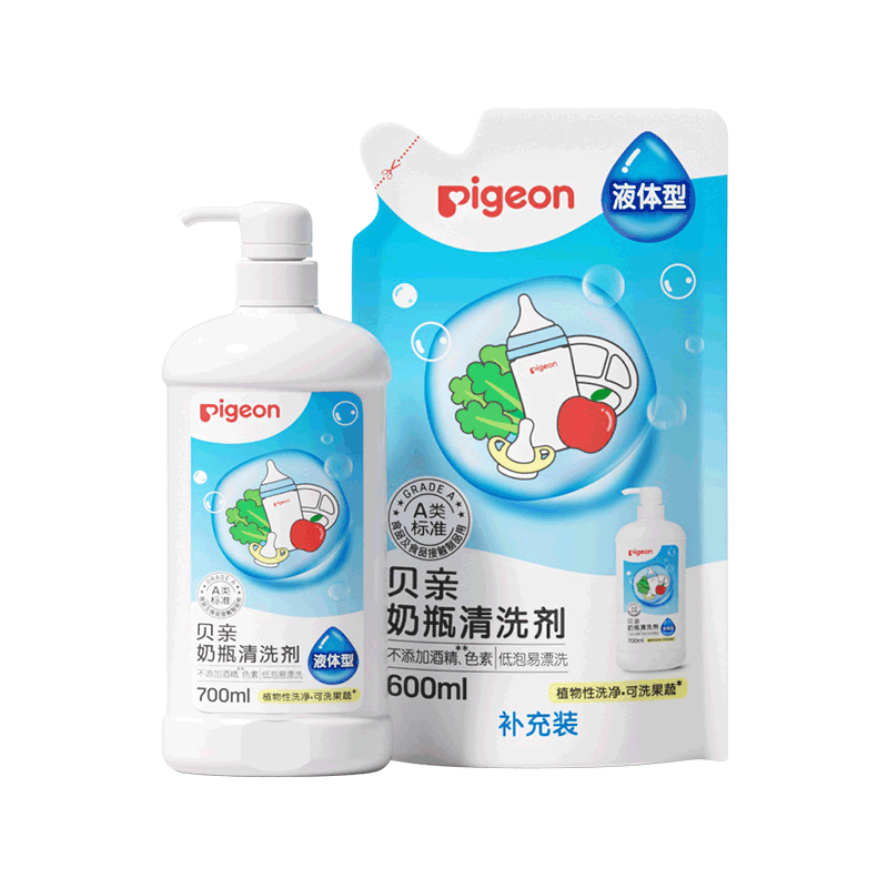 贝亲 婴儿果蔬奶瓶清洗剂1300ml 券后46.35元 - 86线报 贝亲 婴儿果蔬奶瓶清洗剂1300ml 券后46.35元 - 86线报