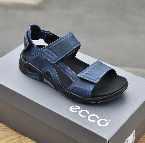 多色多码，ECCO 爱步 X-Trinsic全速系列 男士牦牛皮凉鞋 880614385.33元