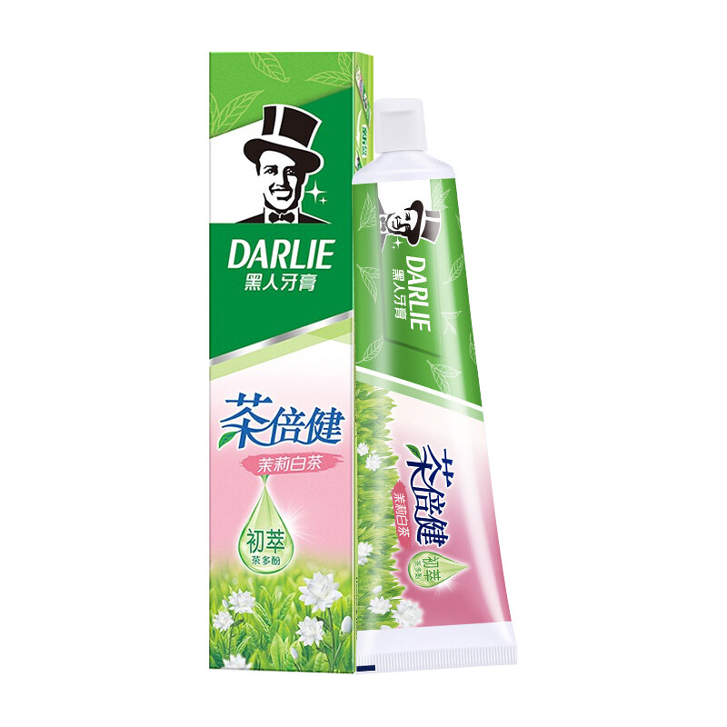 DARLIE 好来 黑人 茶倍健牙膏 茉莉白茶 90g 8.34元