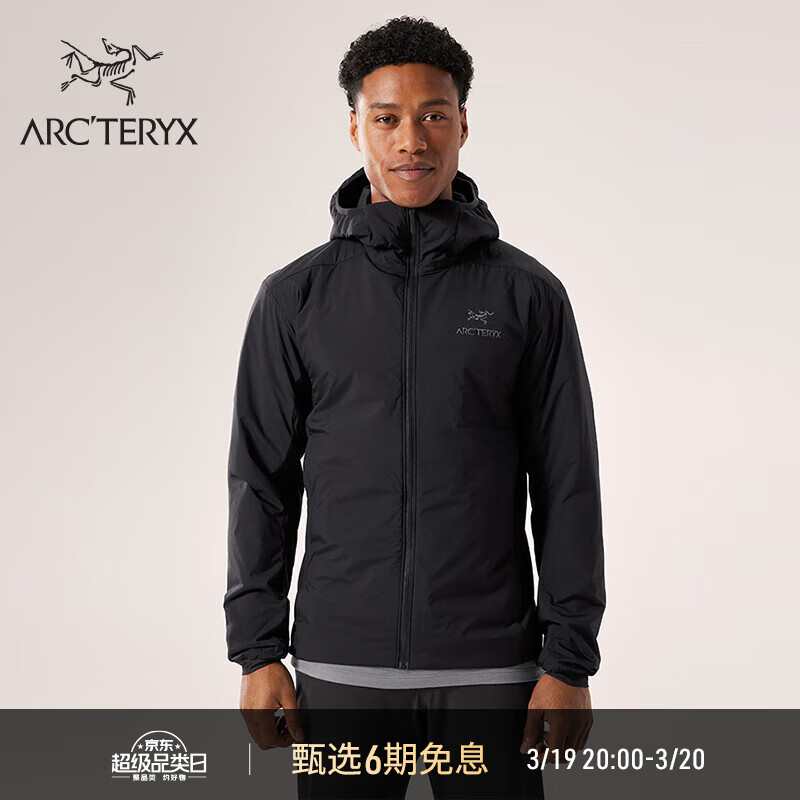 ARC'TERYX 始祖鸟 ARC’TERYX始祖鸟 ATOM HOODY 透气 男子 保暖棉服 Black/黑色 L 2996