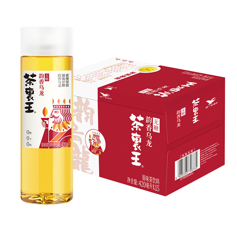 统一 茶里王 无糖茶 冻顶乌龙 420ml*15瓶 28.39元（需买3件，需用券）