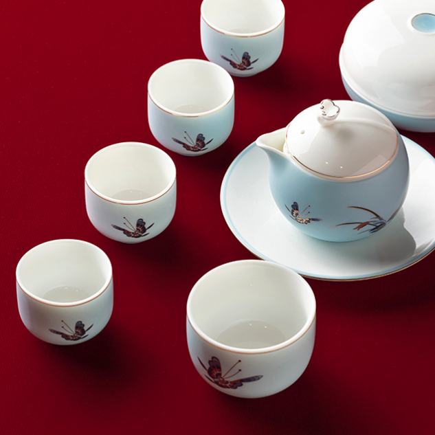 中国国家博物馆 花蝶系列 茶具套装 7件套 518元（需用券）