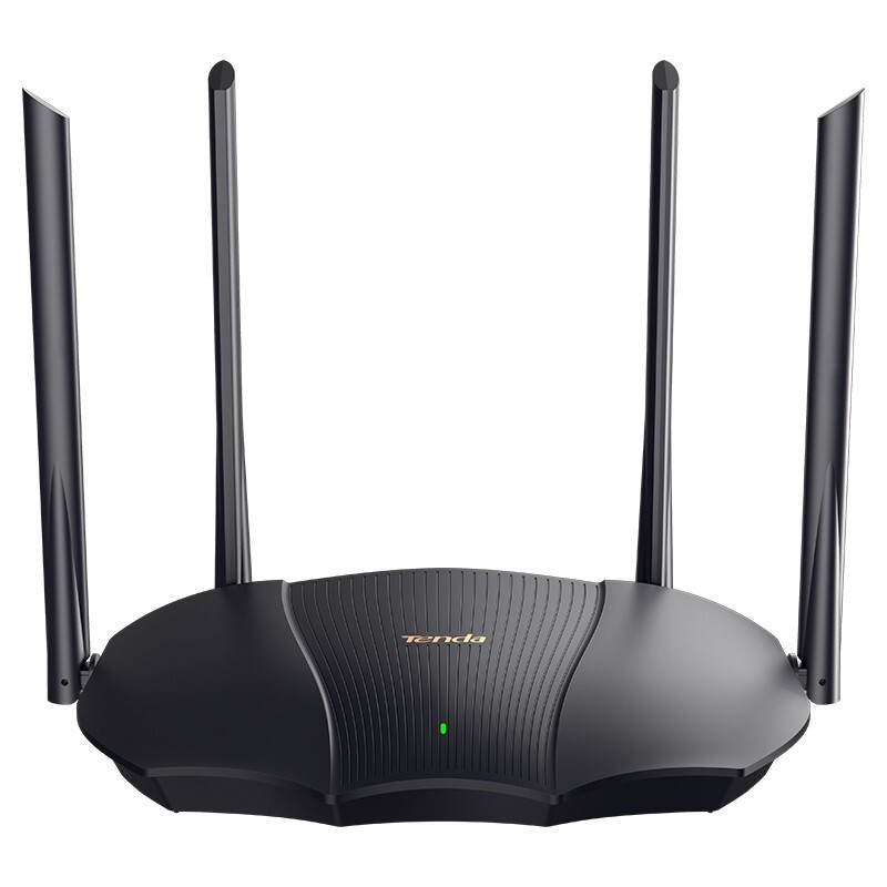 PLUS会员：Tenda 腾达 AX12 双频3000M 家用千兆无线路由器 Wi-Fi 6（802.11ax）黑色 1