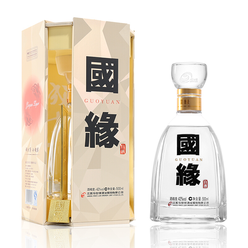 今世缘 国缘系列 国缘 四开 42%vol 浓香型白酒 500ml 单瓶装 500元