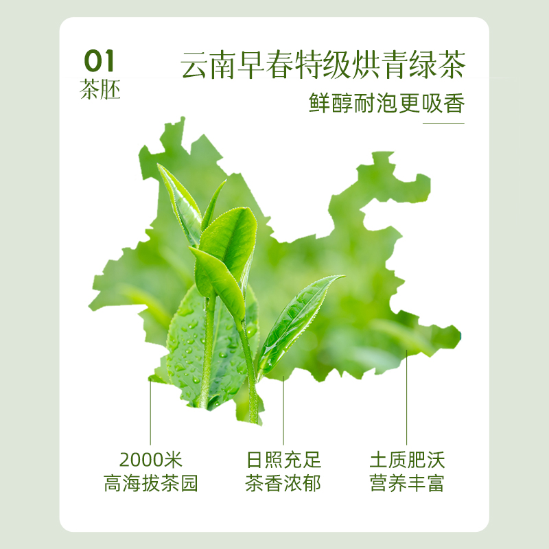 Lancang Ancient Tea 澜沧古茶 茶24年茉莉花茶早春绿茶散茶叶罐装礼袋 105元（需