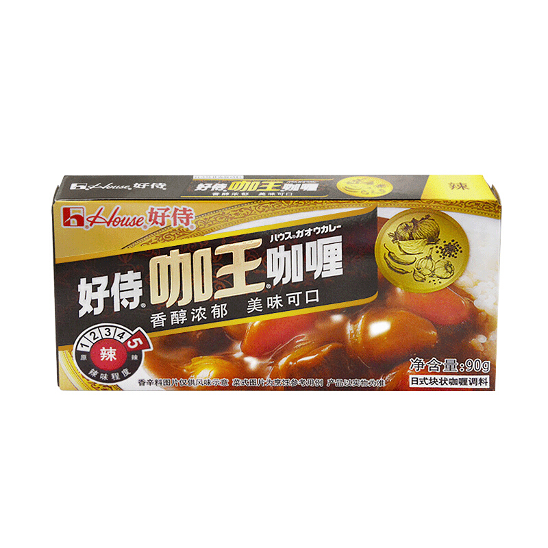 House 好侍 咖王咖喱 辣味 90g 9.88元（需买3件，需用券）