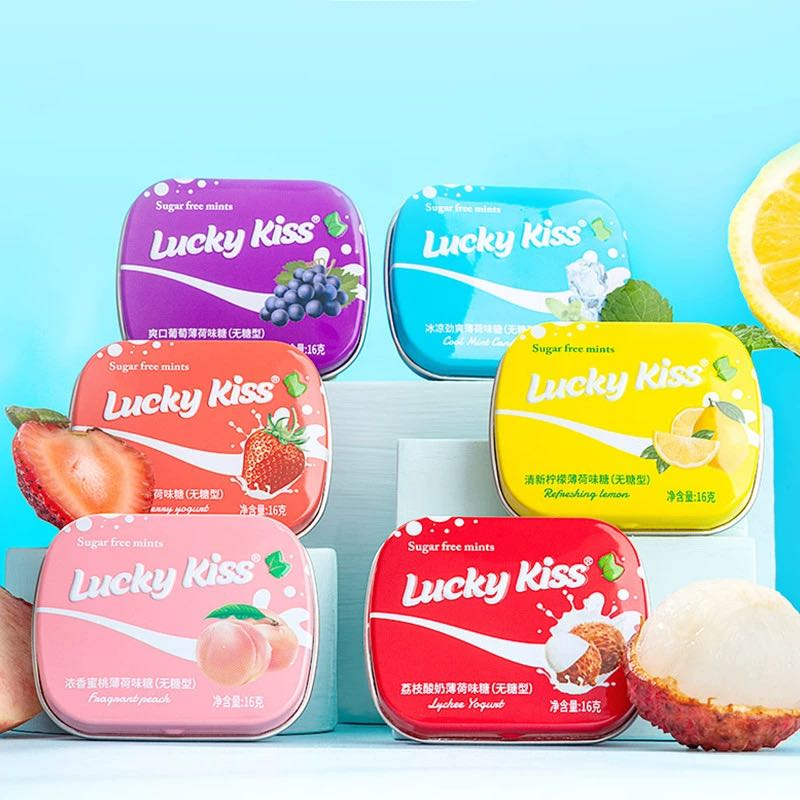 Lucky Kiss luckykiss无糖薄荷糖40粒装 2.12元（需买8件，需用券）