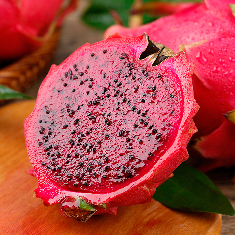 京觅云南西双版纳红心火龙果3kg装单果500g以上生鲜新鲜水果352元