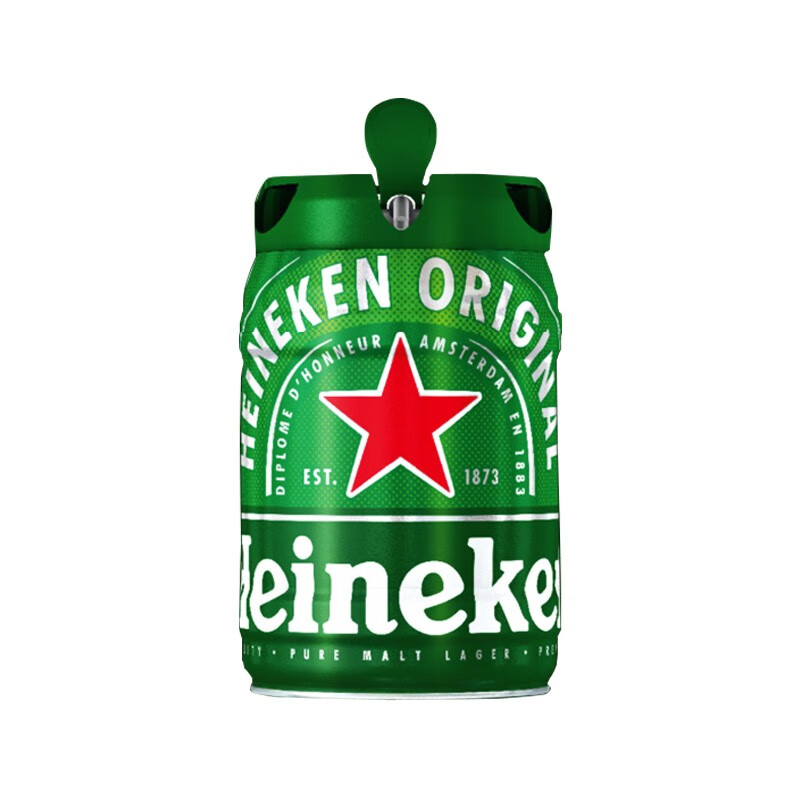 喜力 荷兰进口铁金刚5L*1桶 2件赠星银500ml*3罐 81.01元