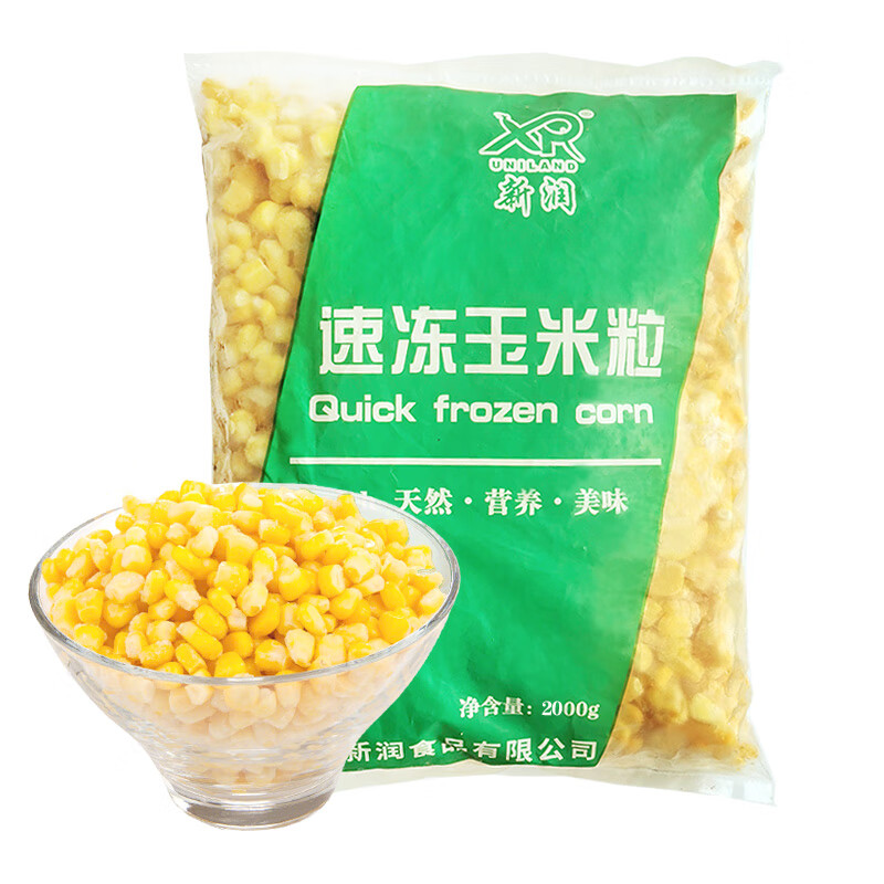 新润甜玉米粒 2000g 5.43元（需买4件，需用券）