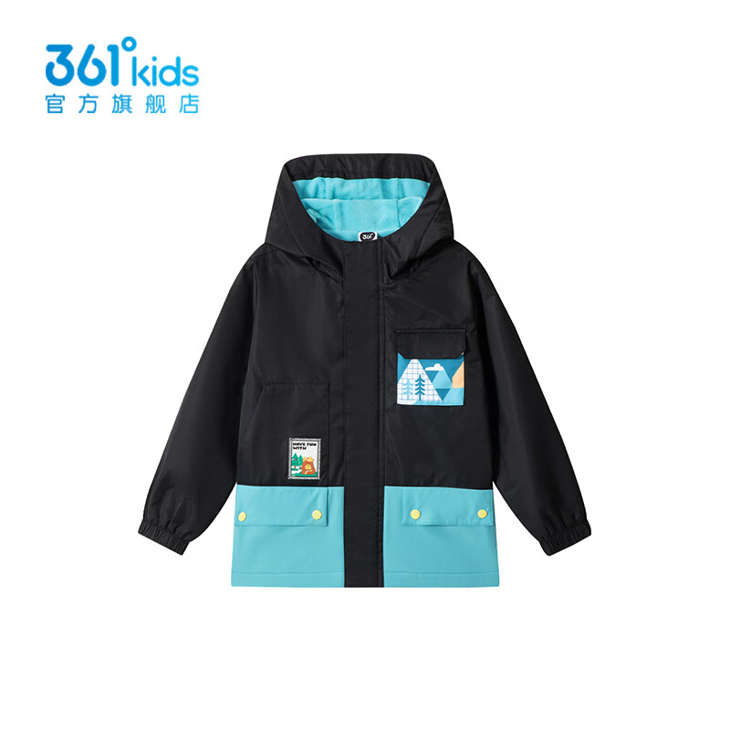 361° 361度童装男童梭织加厚外套 107元