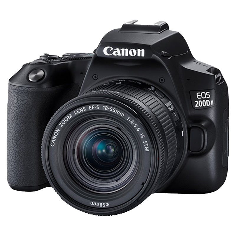 佳能（Canon） 佳能200d二代单反相 黑色200DII EF-S18-55套机 5799元包邮