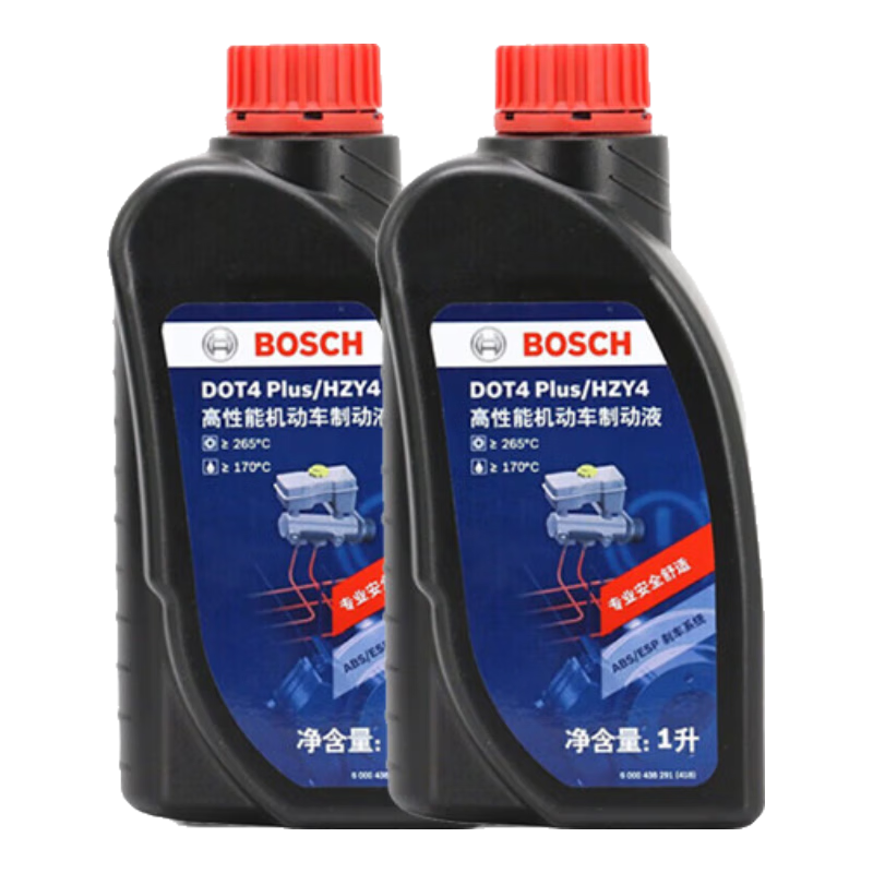 BOSCH 博世 刹车油 DOT4 plus 通用 2L 包工包料 166.05元包邮（券后更低）