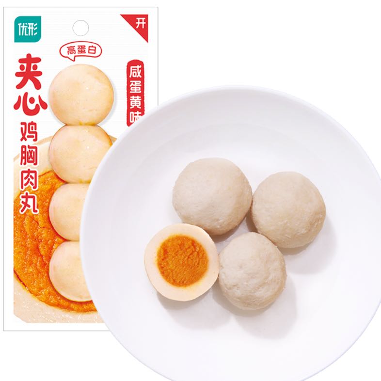 优形 夹心鸡胸肉丸（鸡胸肉+咸蛋黄）60g*9袋 24.9元（需买2件，需用券）