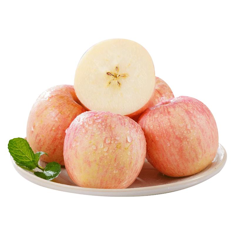 京鲜生 山西红富士苹果 净重8斤 单果75mm+ 生鲜水果 源头直发 26.9元