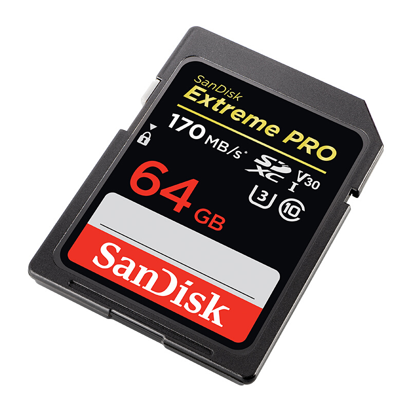 SanDisk 闪迪 Extreme PRO 至尊超极速系列 SD存储卡 64GB（UHS-I、V30、U3） 108.41元