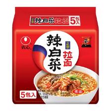 农心 辣白菜拌面 五连包 方便速食