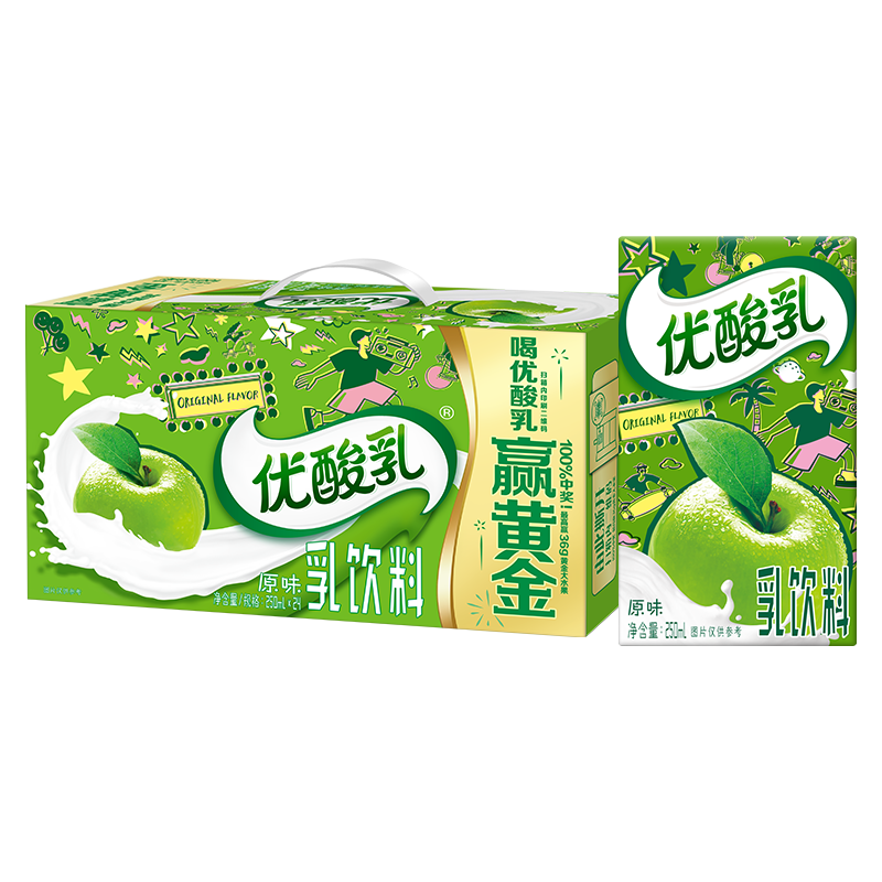 PLUS：伊利 优酸乳原味250ml*24盒 26.26元（plus会员包邮）