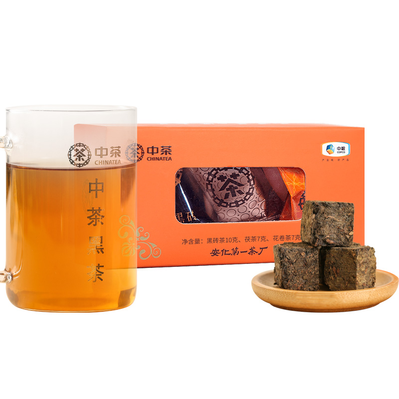 猴王牌 Monkey King 猴王牌 安化黑茶 陈皮金茯 80g+缤纷装 24g+小金花 16g 9.9元