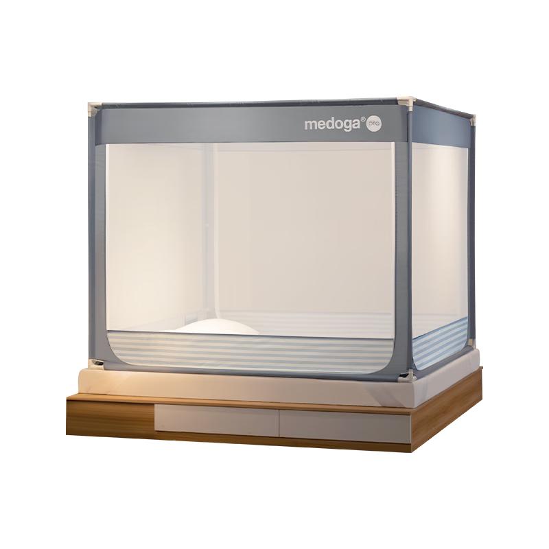 美朵嘉 A类抑菌婴儿童防摔围栏蚊帐家用夜光蓝1.8米 298元