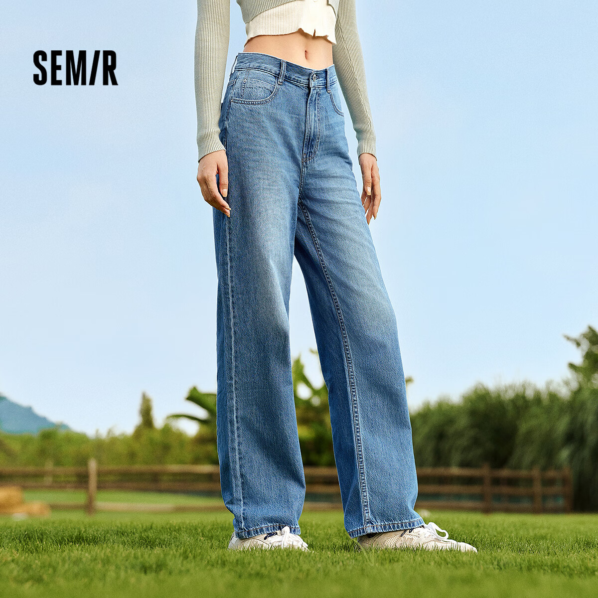 Semir 森马 森柔牛仔裤 103524124001A XS-3XL 90元包邮（需领券）