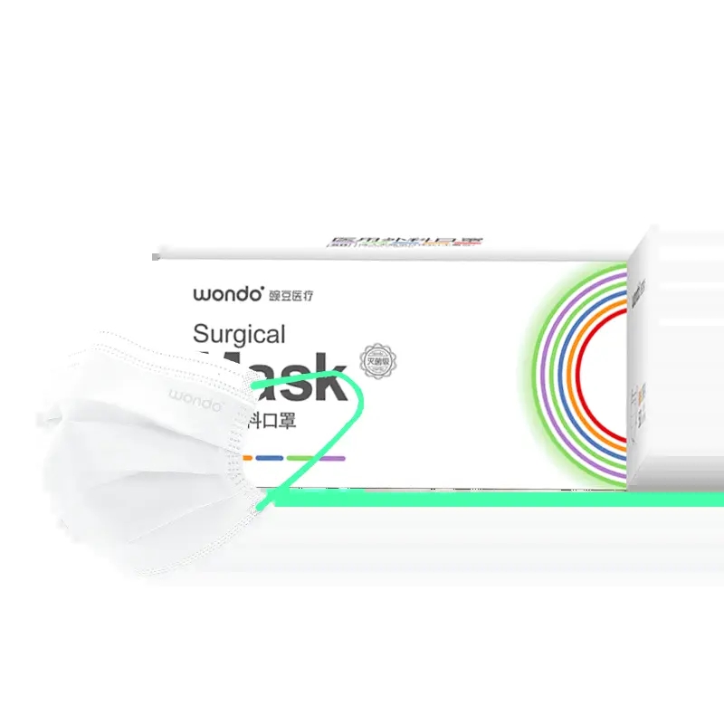 防护必备：wondo 豌豆医疗 一次性医用外科口罩 50只*2盒 8.36元