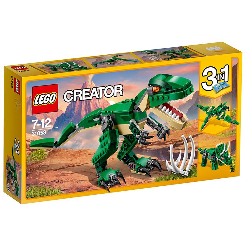 京东百亿补贴：LEGO 乐高 Creator3合1创意百变系列 31058 凶猛霸王龙 82.2元包邮