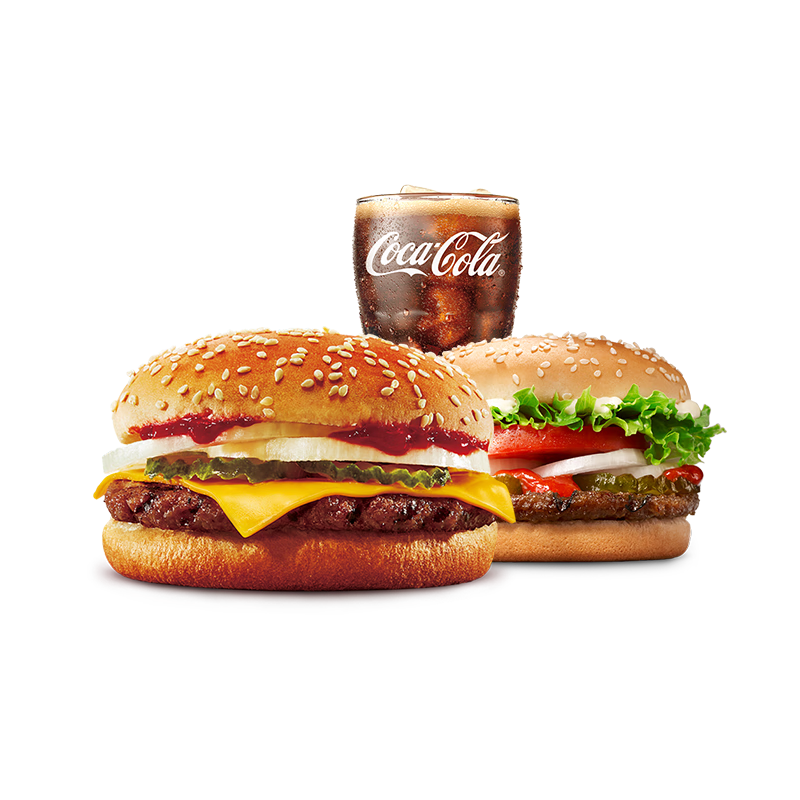 汉堡王 牛牛双堡饮料3件套 单次券 19.9元