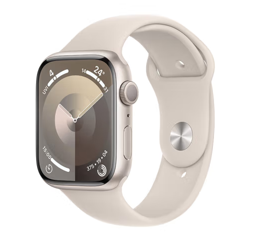 Apple 苹果 Watch Series 9 智能手表 GPS款 45mm 星光色 橡胶表带 S/M ￥2749