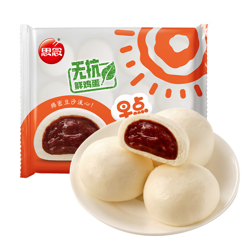 思念 早点豆沙包390g 4.99元 - 线报酷