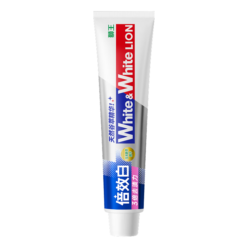 再降价：狮王（Lion）WhiteWhite倍效白牙膏缤纷果萃40g 2.9元（返京超卡2元）