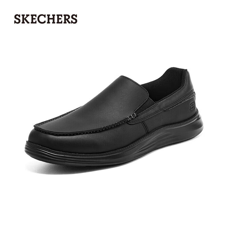 移动端、PLUS会员、京东百亿补贴：SKECHERS 斯凯奇 一脚蹬商务休闲皮鞋 8790007