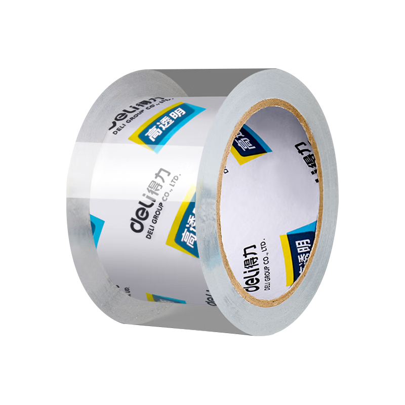 得力 透明封箱胶带快递打包大卷封口45mm*100y（单卷装） 1.01元（需用券）