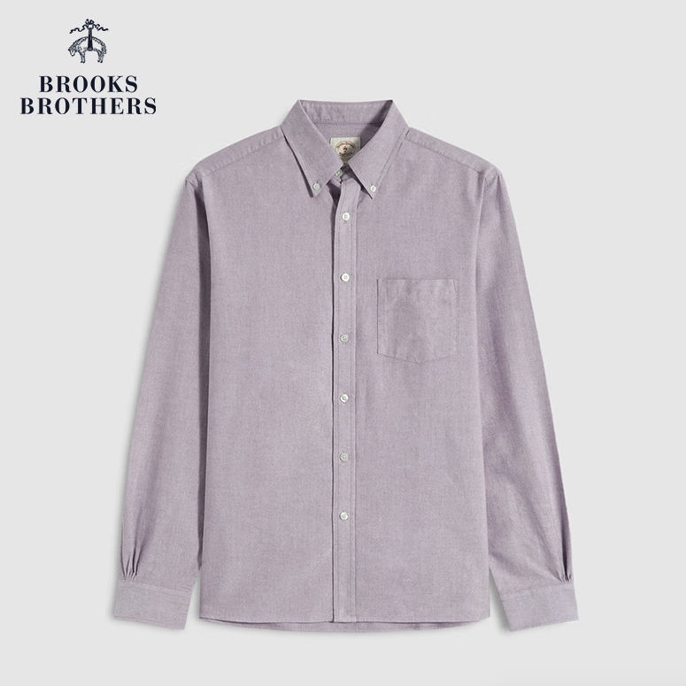 京东百亿补贴：Brooks Brothers 男士纯棉长袖休闲扣结领衬衫 279元包邮