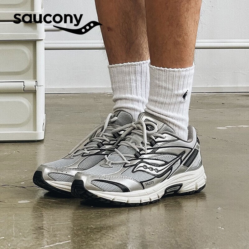 saucony 索康尼 Cohesion 2K 凝聚 中性跑鞋 S79019-1 灰银色 39 319元（需用券）