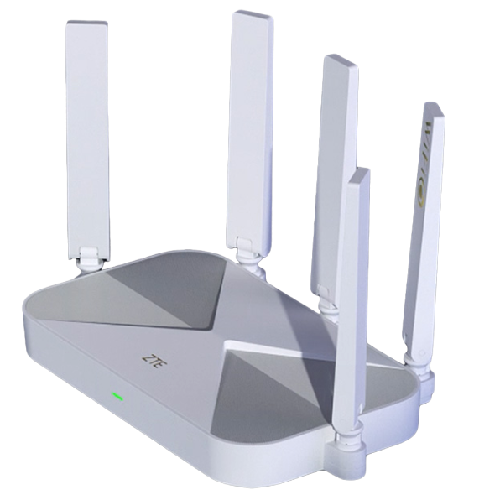ZTE 中兴 AX3000 巡天版 双频3000M 家用千兆Mesh无线路由器 Wi-Fi 6 单个装 白色 144