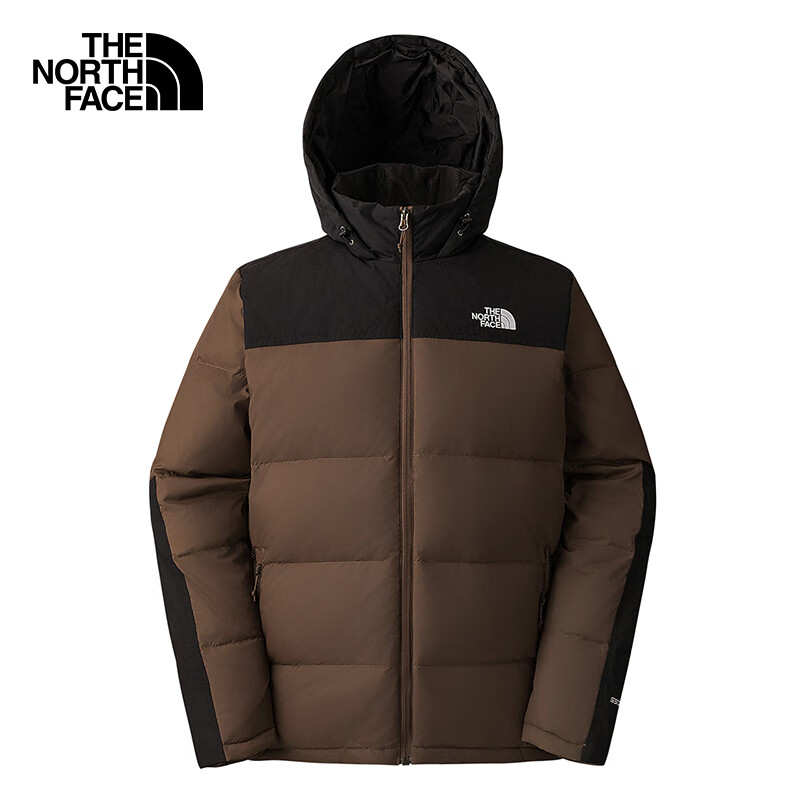 THE NORTH FACE 北面 羽绒服男户外保暖防泼水鹅绒4U82 烟熏棕/5EX L 1335.51元