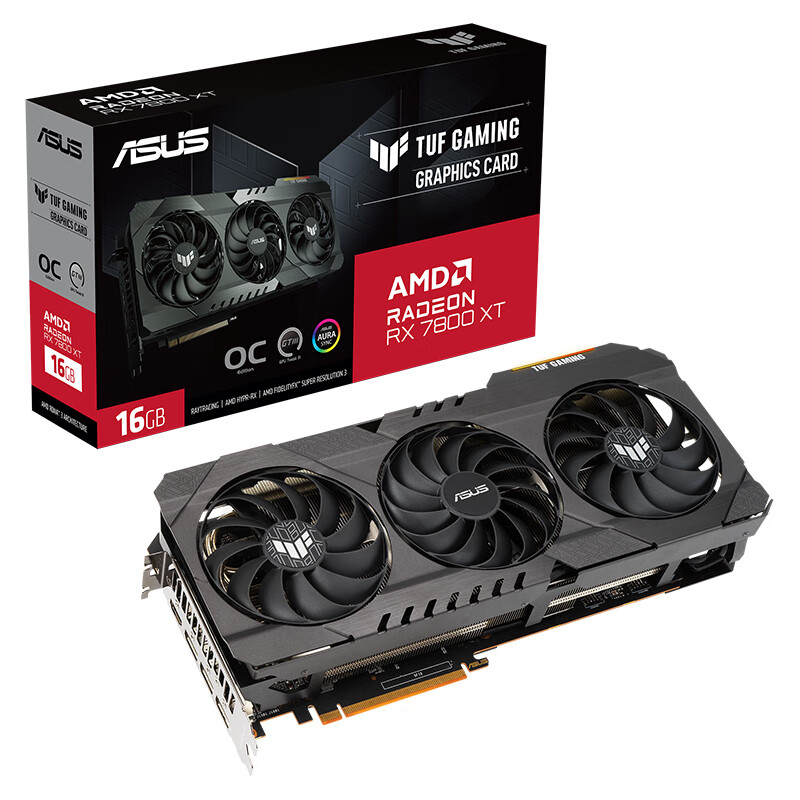 ASUS 华硕 TUF-RX 7800 XT-O16G-OG-GAMING 显卡 16GB OG版 3299元（需用券）