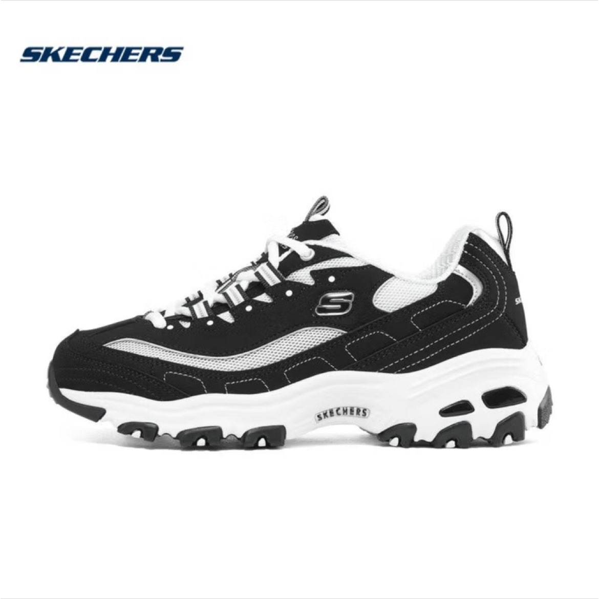 需凑单：斯凯奇（Skechers）春季透气经典复古运动鞋休闲鞋轻便缓震增高熊