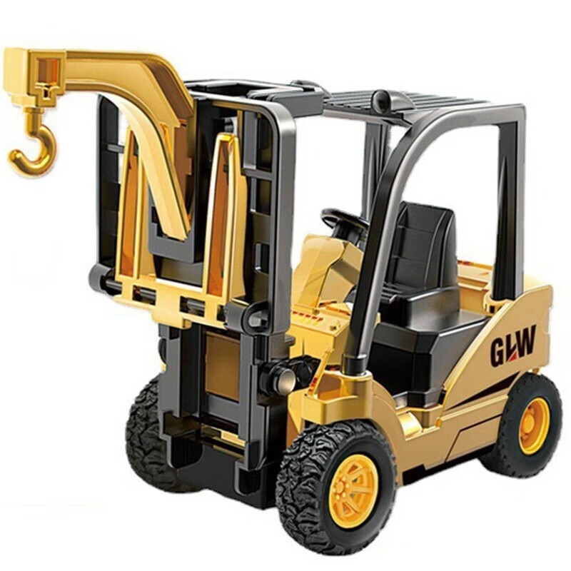 GLW 钢力威 儿童合金工程车玩具仿真模型车滑行挖掘机男孩 合金叉车 15元