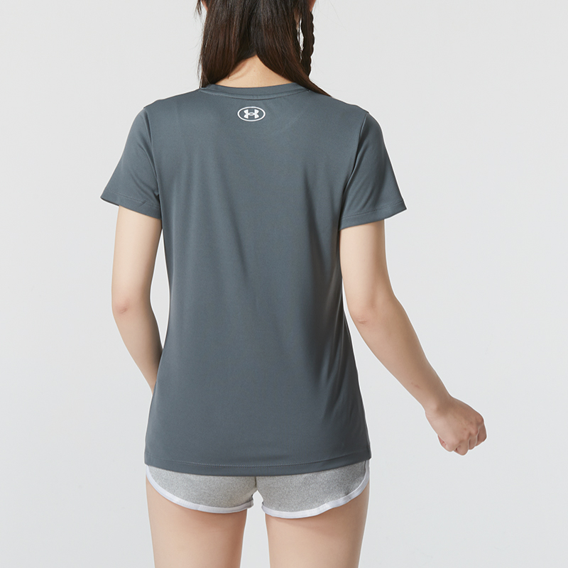 安德玛 UA 女子健身训练运动圆领透气短袖跑步T恤1377009-012 109.25元