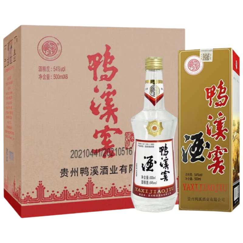 年货节:Yaxijiao 鸭溪窖 复古版 54° 浓香型 500ml×6瓶 193.8元