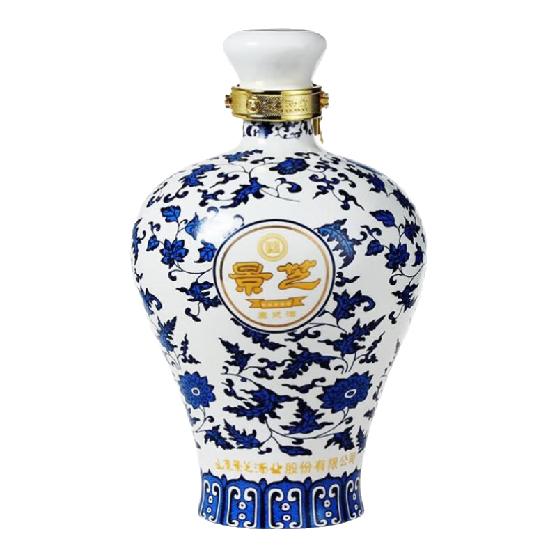 景芝青花原浆 高度白酒 山东酒特酿礼盒 62度 1.5L 1坛 168元（需领券）