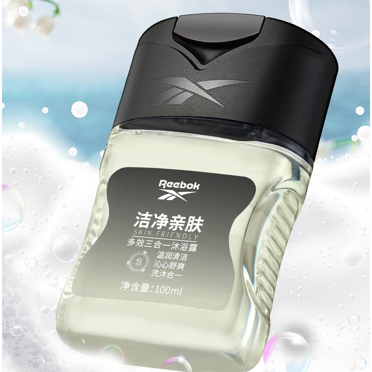 今日必买：Reebok 锐步 男士多效三合一沐浴露 100ml*1支 4.9元（需用券）