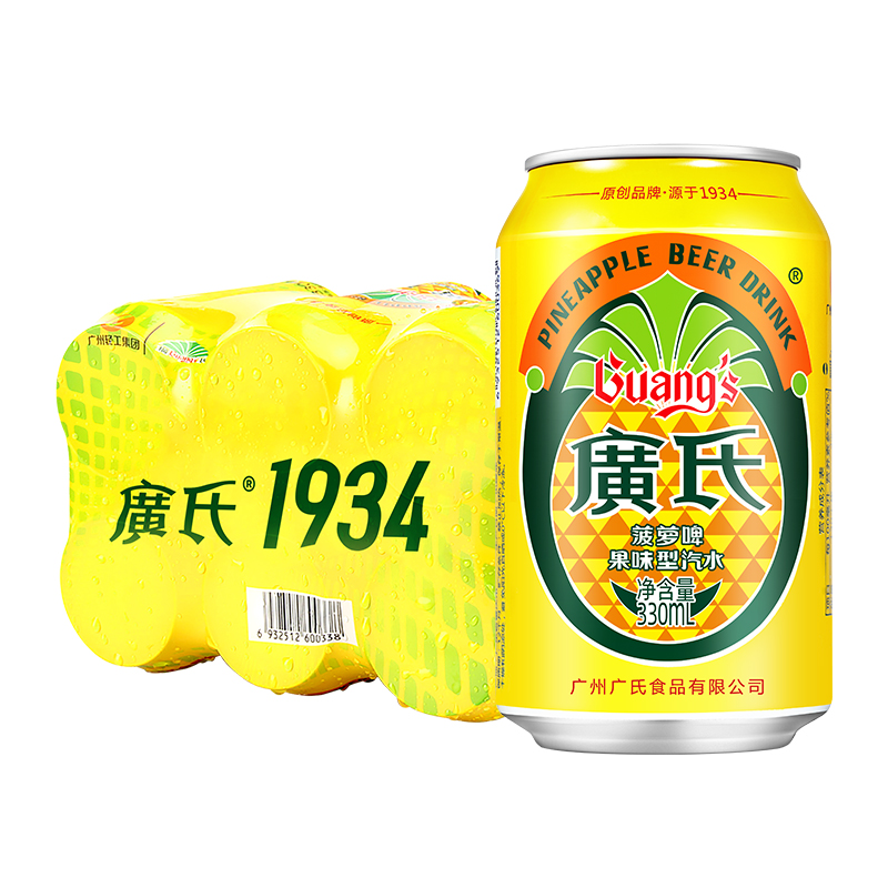 88VIP：Guang’s 广氏 菠萝啤 330ml 11.88元