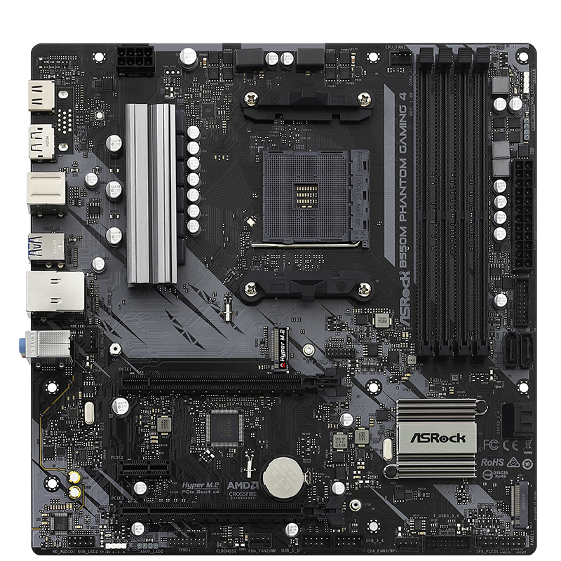 PLUS会员：（ASRock）华擎 B550M Phantom Gaming 4 幻影电竞 主板 496.21元包邮（需领