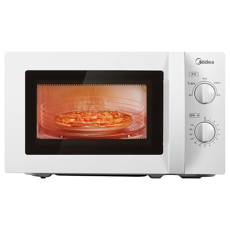 美的 M1-L213B 快捷微波炉 家用小型 360°转盘加热 旋钮操控 易洁内胆 234元