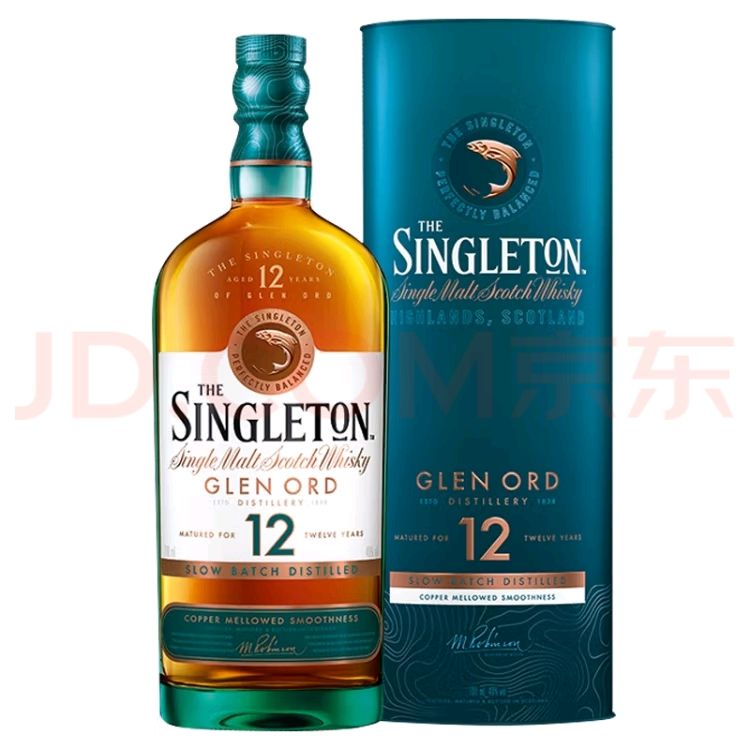 THE SINGLETON 苏格登宝树行 苏格登12年700mL 苏格兰单一麦芽威士忌 原装进口洋